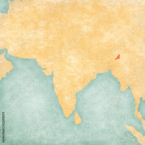 Map of India - Nagaland