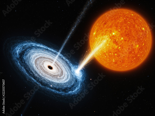 Cosmic Cataclysm as a Massive Star Feeds a Black Hole with a Brilliant Accretion Disk