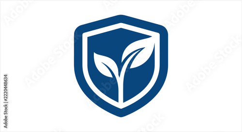 Shield with Growing Plant Emblem.