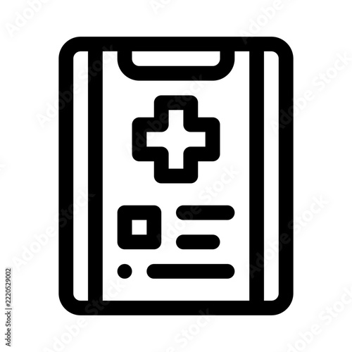 health report line icon