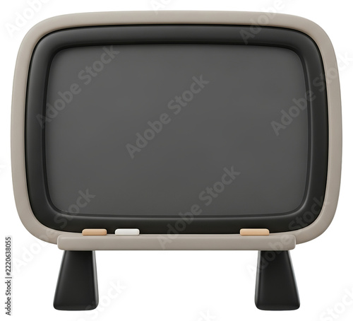 Retro Television Set with Modern Design.