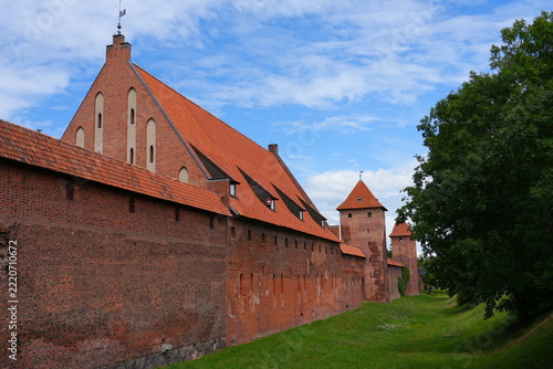 Malbork, Poland. A 14th-century Teutonic castle housing a museum of medieval artifacts, paintings, and amber collections.