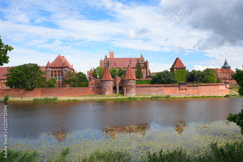 Malbork, Poland. A 14th-century Teutonic castle housing a museum of medieval artifacts, paintings, and amber collections.