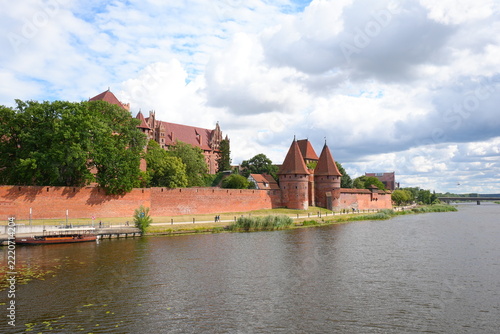 Malbork, Poland. A 14th-century Teutonic castle housing a museum of medieval artifacts, paintings, and amber collections.