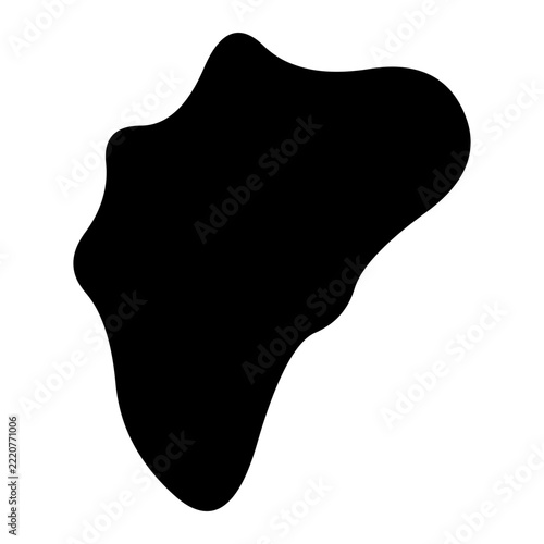 Organic Black Blob Shape