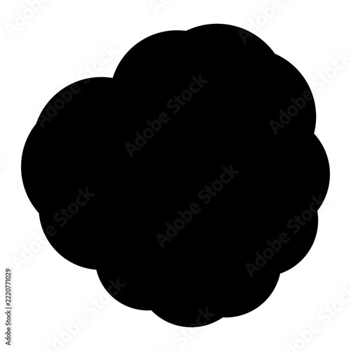Black Cloud Shape Silhouette