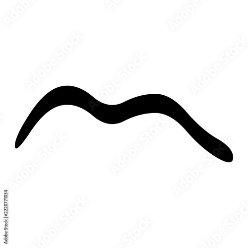 Abstract Wavy Line Shape