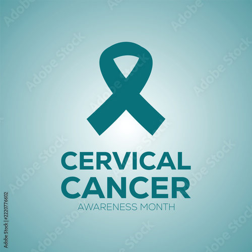 Vector illustration on the theme of Cervical Cancer awareness month observed each year during January. banner, Holiday, poster, card and background design.