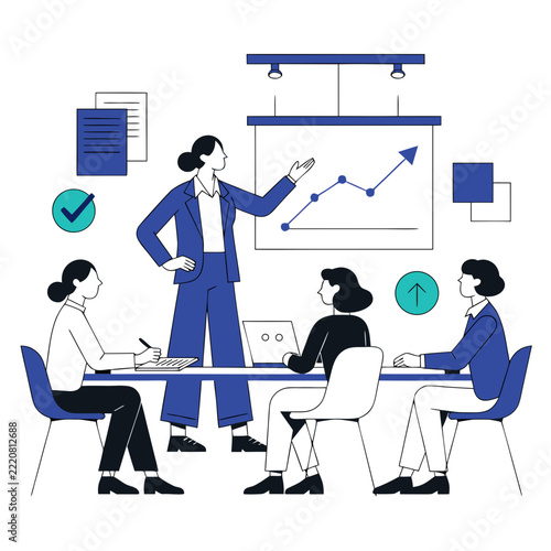 business meeting in office