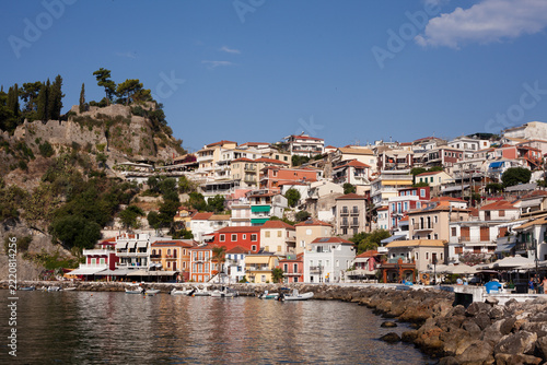 view of the old town of Lfkada, Greece