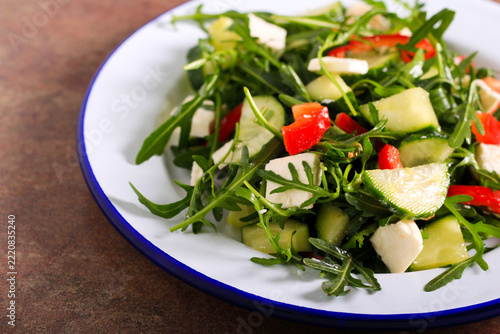 Rocket and feta salad