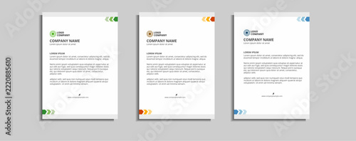 modern corporate letterhead template design