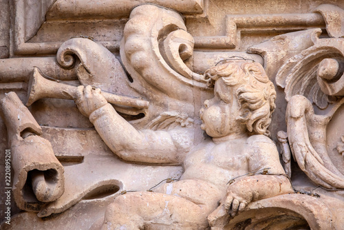 Sculpture at the Basilica of Santa Maria in Elche, Spain