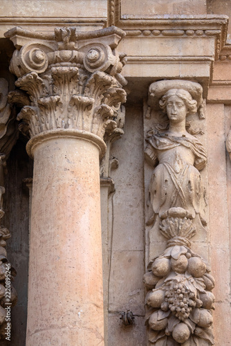 Sculpture at the Basilica of Santa Maria in Elche, Spain