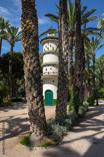 Dovecote Tower in the Municipal Park in Elche, Spain