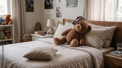 bed with pillows