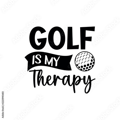Golf Quotes Decoration, Golf Hand drawn illustration Design, Golf Shirt, Golf Elements, Golf Text vector