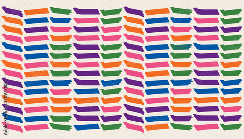 set of colorful fabric samples