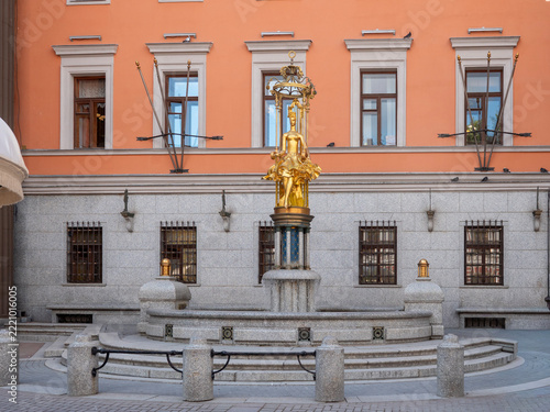 10 August 2026 Moscow Russia Vakhtangov Theatre building on Old Arbat Street in the historic city center