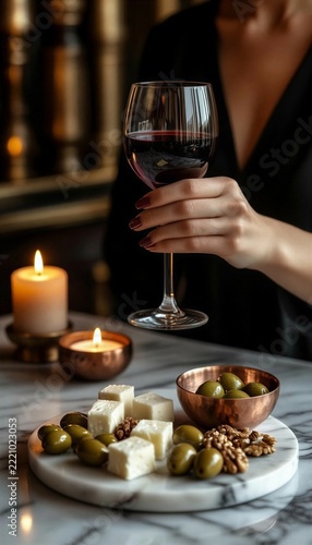 Evening in the dim light: notes of taste and light