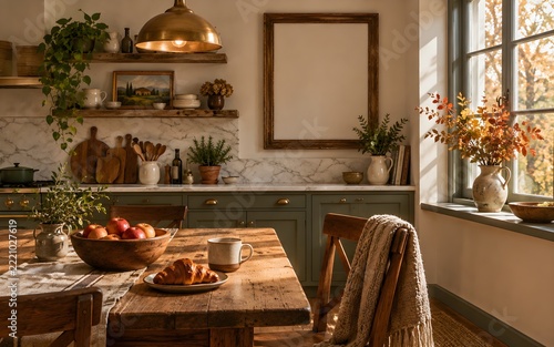 kitchen Frame mockup interior fall decor