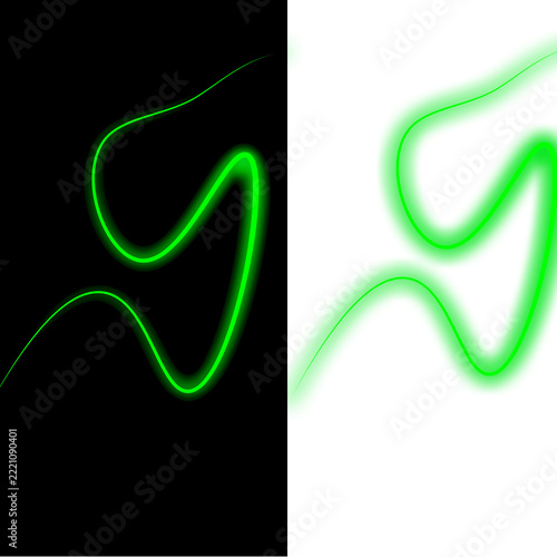 neon light streak 