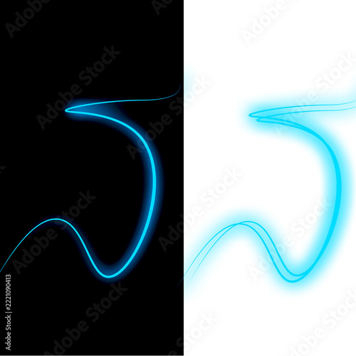 neon light streak 