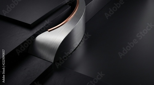 Dark Titanium and Obsidian Enterprise Technology Background 