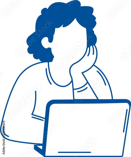 girl with laptop