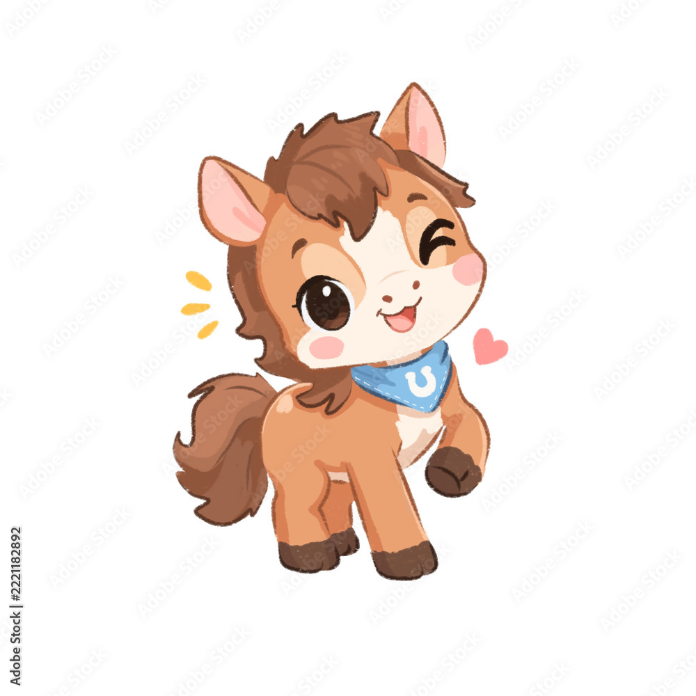 Obraz premium cute horse 