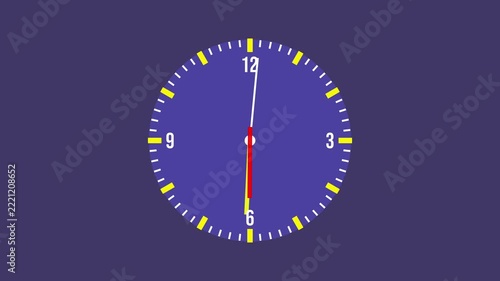 Minimalist Wall Clock Showing Time Concept