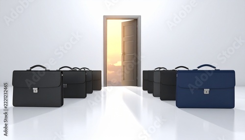 Professional leather briefcases showcasing sophistication and corporate style.