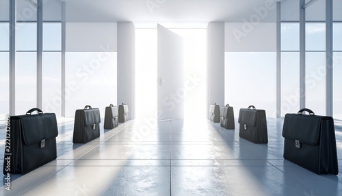 Professional leather briefcases showcasing sophistication and corporate style.