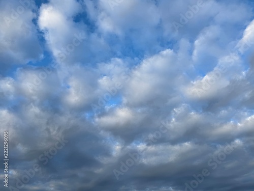 blue sky with clouds