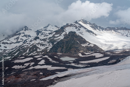 Snowy mountains make a stunning view