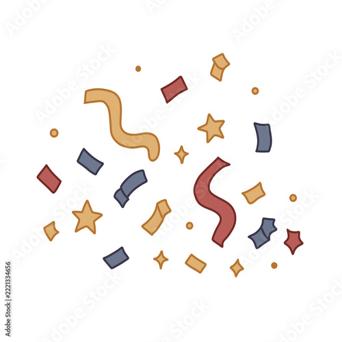 Colorful Confetti Illustration