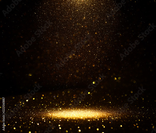 Abstract background of soft focus bokeh lights