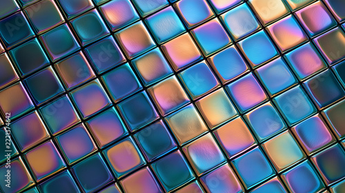 bismuth tile wall background bathroom floor texture