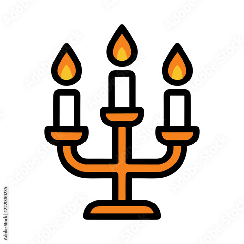 Elegant Candle Display with Flickering Flames Creating a Warm Atmosphere for Celebrations