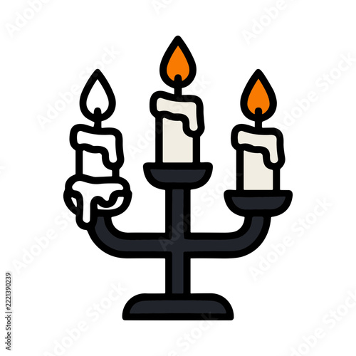 Elegant Candle Arrangement with Flickering Flames Creating a Warm Ambiance on a Cozy Table