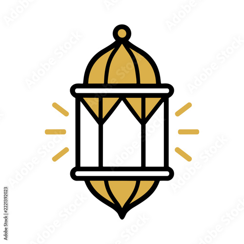 Elegant Geometric Abstract Design Featuring Golden Shapes on a Black Background