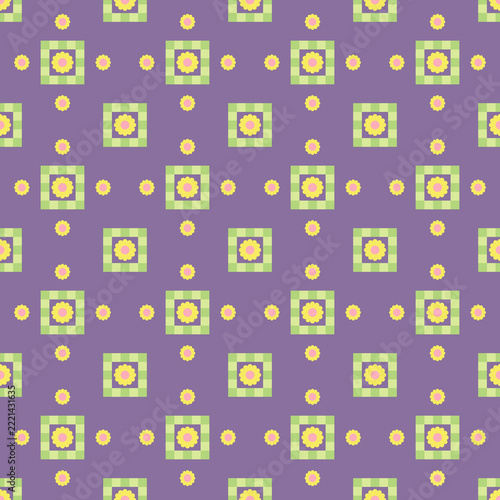 seamless pattern with colorful flower
