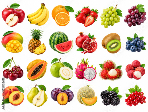 Vibrant Fruit Collection Grid