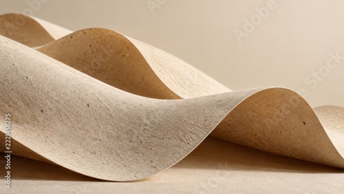 Artistic textured paper with gentle waves and neutral tones for design projects