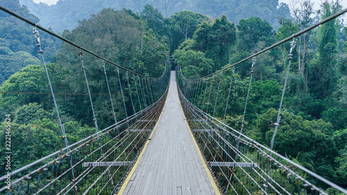 Sukabumi Hanging Bridge. Java