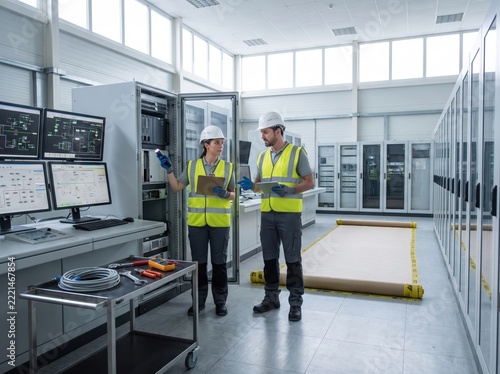 Technicians Perform Maintenance During Year-End Industrial Shutdown
