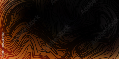 Abstract Dark Orange Brown Marble Fluid Wavy Lines Background Vector Illustration