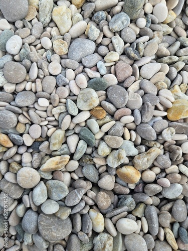 Kieselsteine am Strand