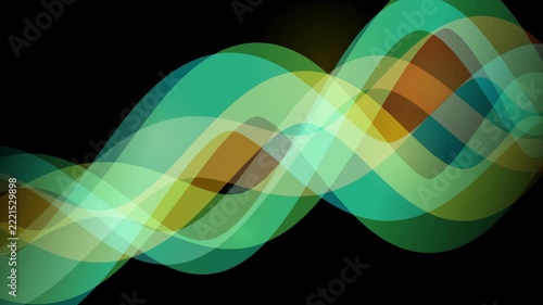 Abstract colorful gradient waves design with smooth transitions