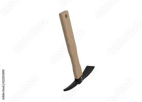 Garden Mattock Pickaxe Mockup